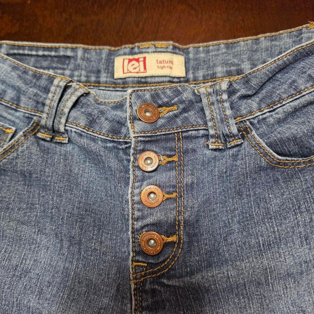 L.e.i. Denim Buttonfly Shorts - Y2k - Picture 3 of 5